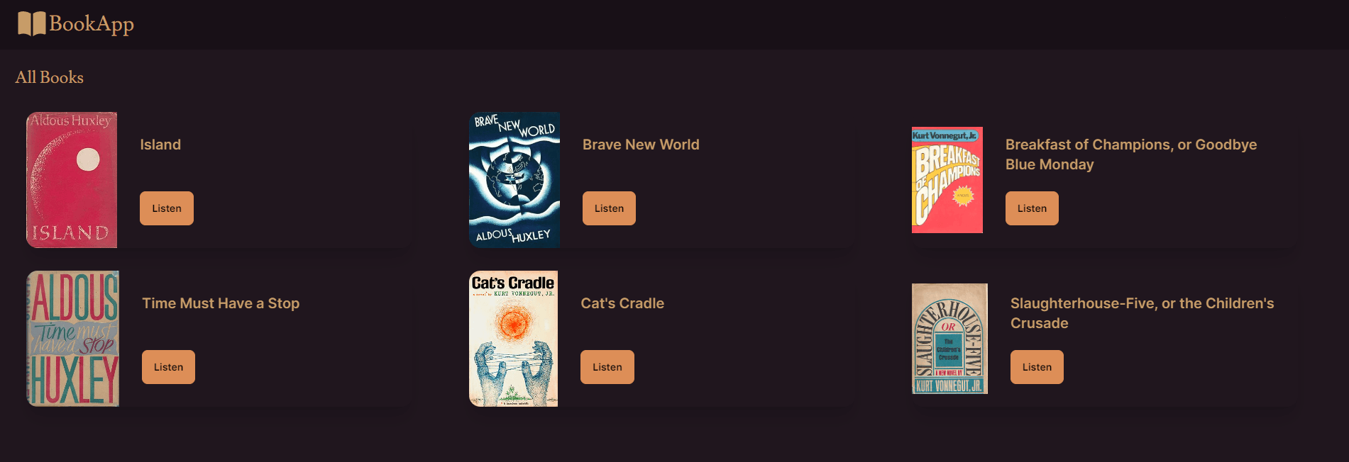 Screenshots of the dashboard project desktop version